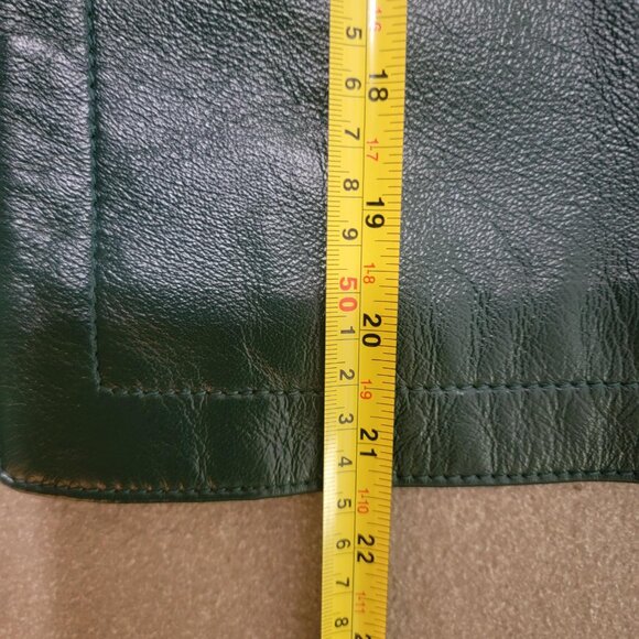 Classic Design Pendleton Sheep Leather Jacket Forest Green Size Small - Picture 10 of 12